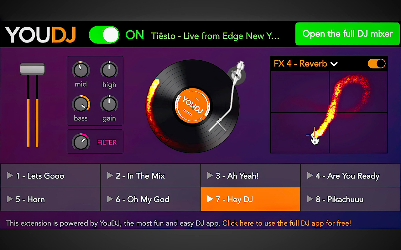 YouTube DJ effects / EQ / Volume Booster / Bass Booster截图2