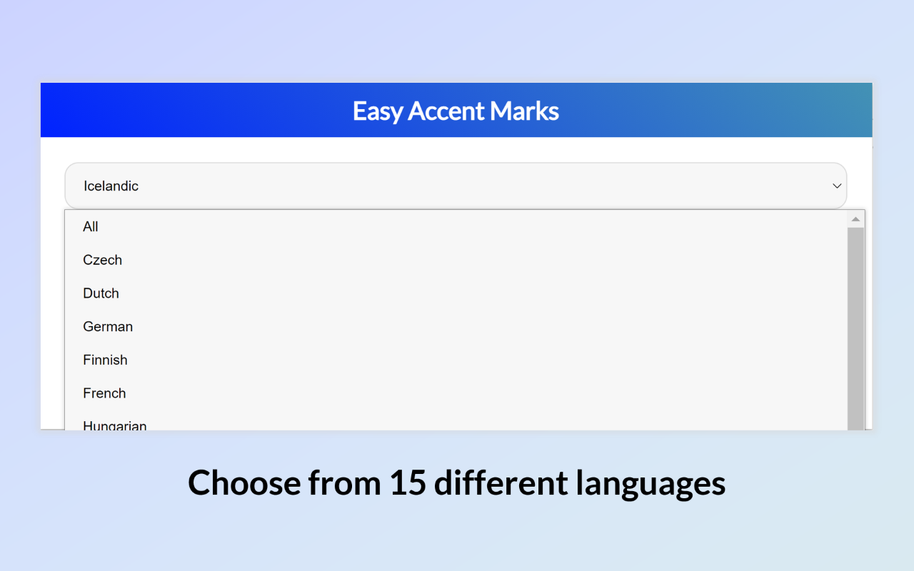 Easy Accent Marks截图1