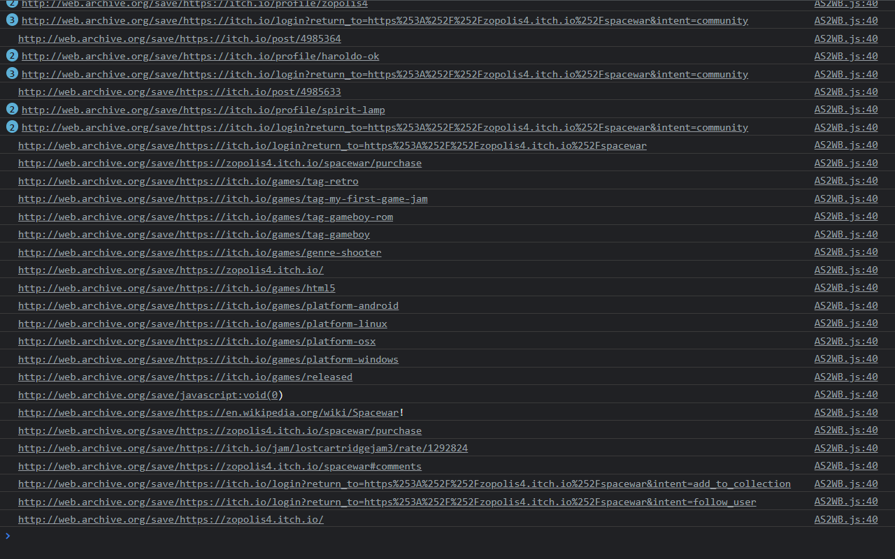 AutoSave to Wayback Machine截图1