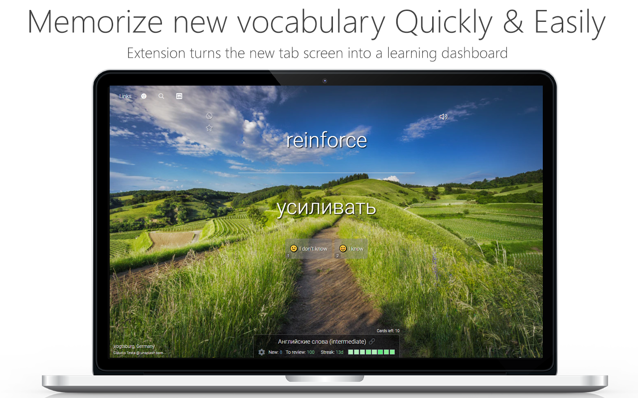 Studylib New Tab - Startpage with flashcards截图3
