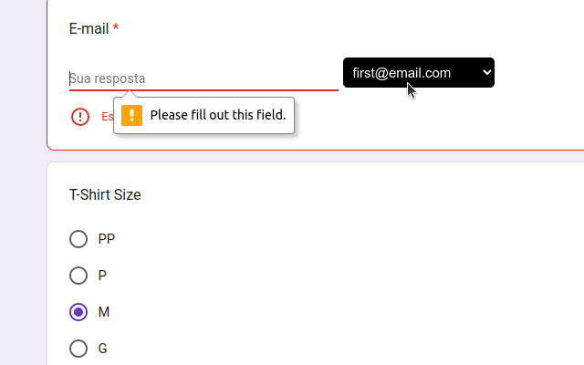 Google Forms Autocomplete截图3