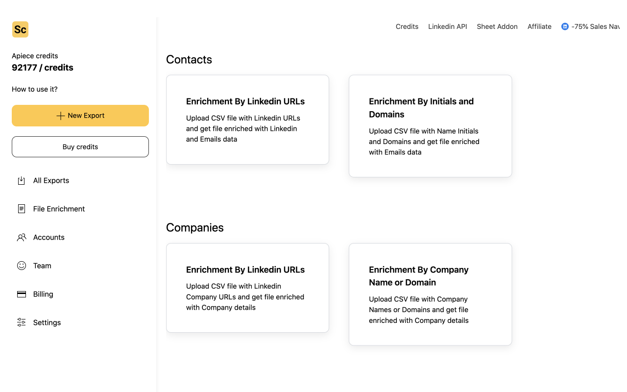 Scrupp · Scraper for Linkedin Sales Navigator截图2