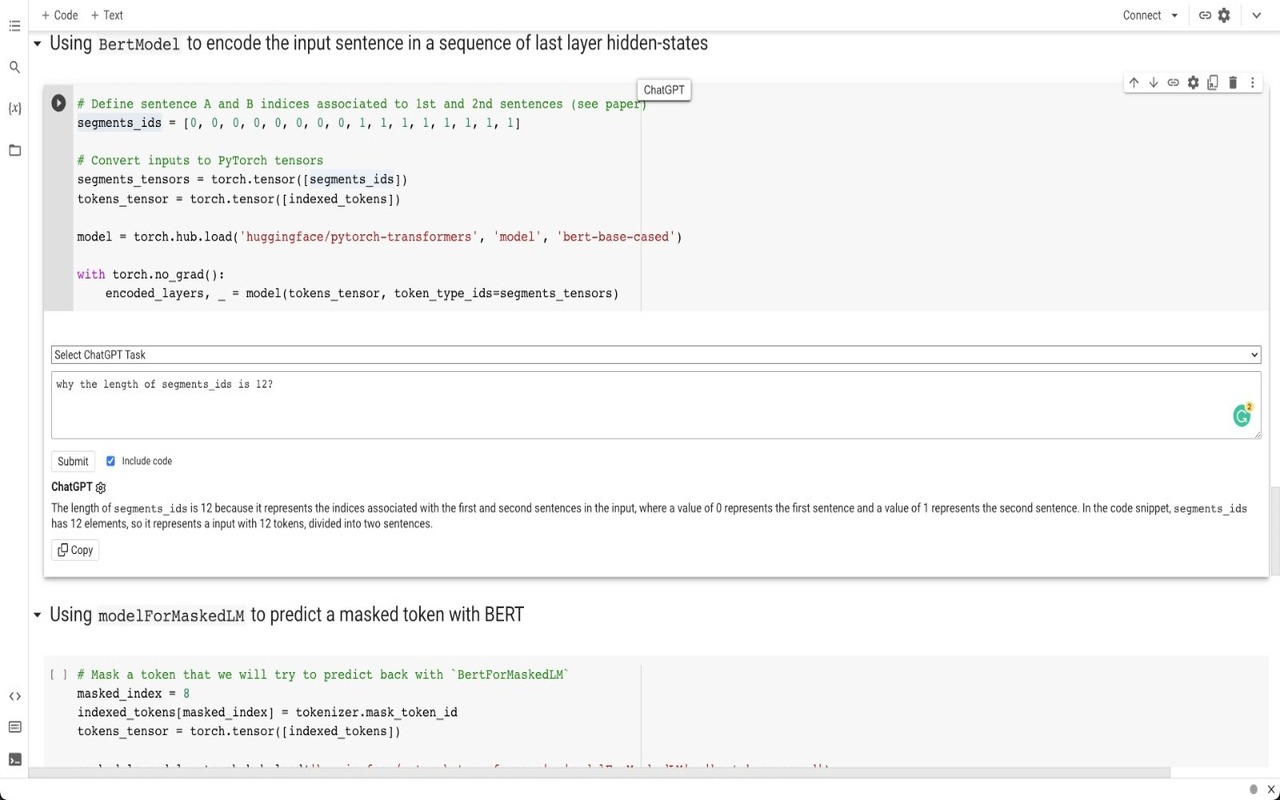 ChatGPT for Google Colab截图1