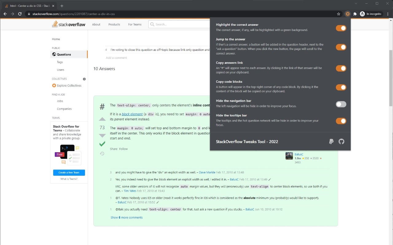 StackOverflow Tweaks Tool截图3