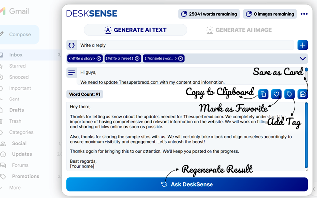 Chat with Desksense AI Powered by GPT4截图4