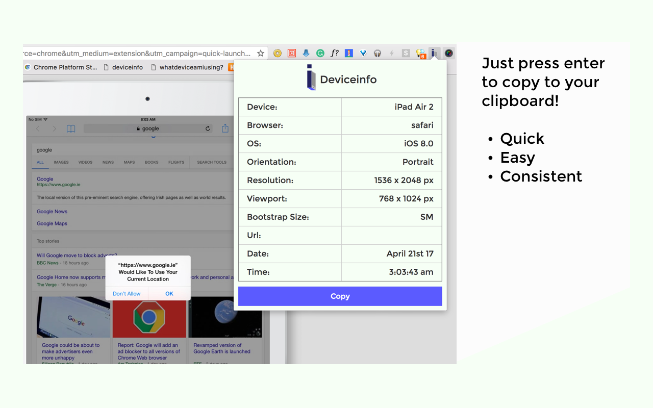 Browserstack Device Info截图1