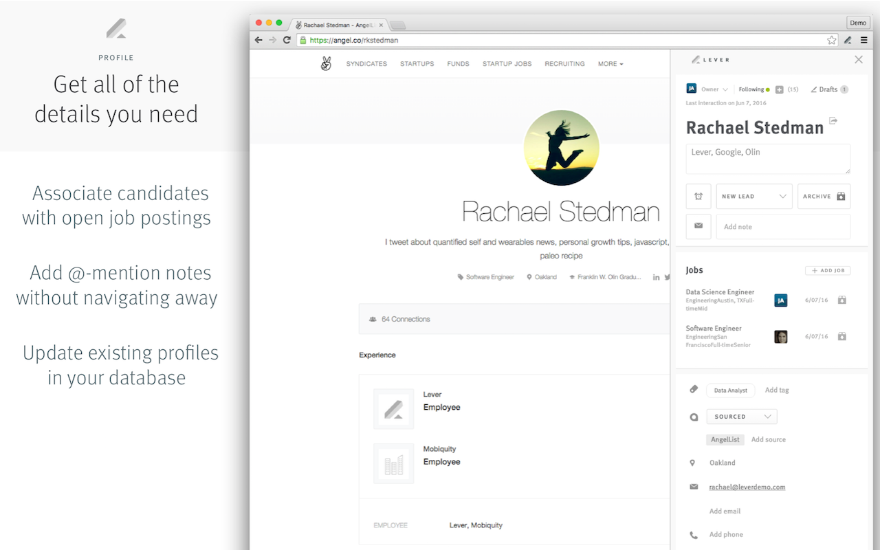 Lever Hire Extension截图3