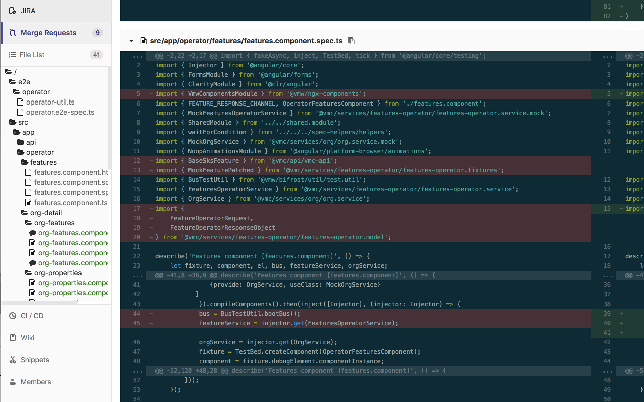 GitLab Commit File Tree截图1