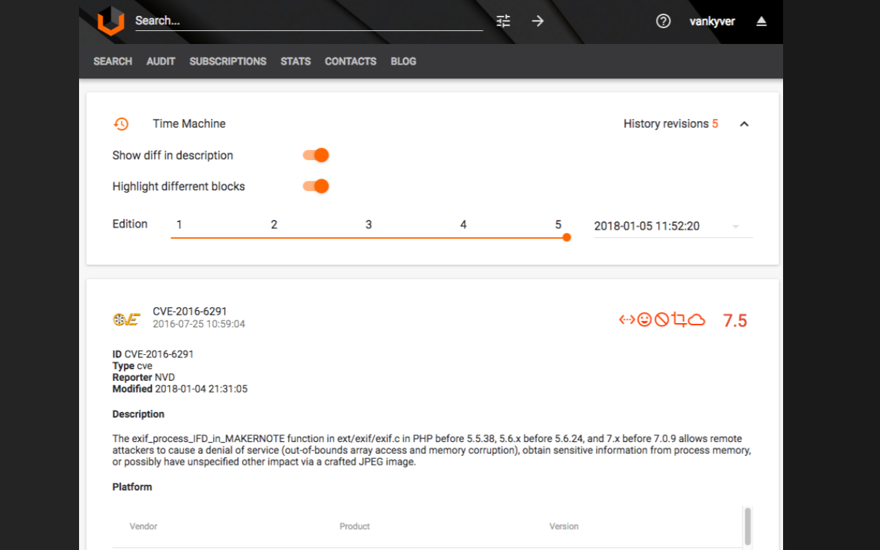 Vulners Web Scanner截图3