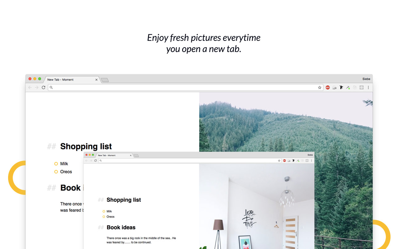 Moment - New Tab Markdown notes & task list截图2
