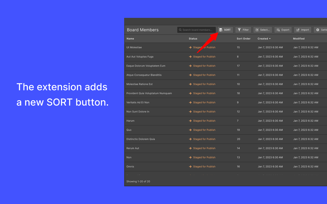 Webflow Collection Reorder截图1