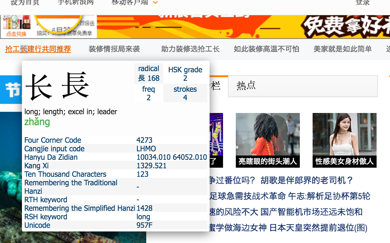 Zhongzhong: An improved Chinese Dictionary截图4