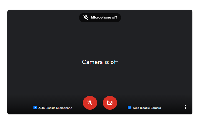 Google Meet Auto Disable Mic/Cam截图3