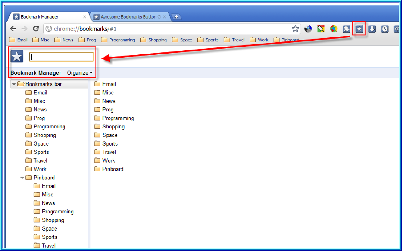 Awesome Bookmarks Button截图1