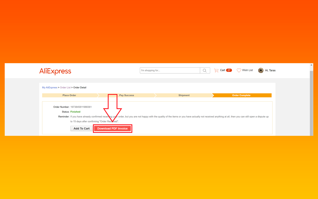 AliExpress Invoice Creator & Waybill Download截图3