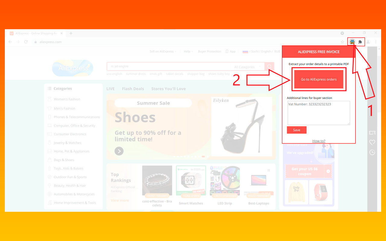 AliExpress Invoice Creator & Waybill Download截图4