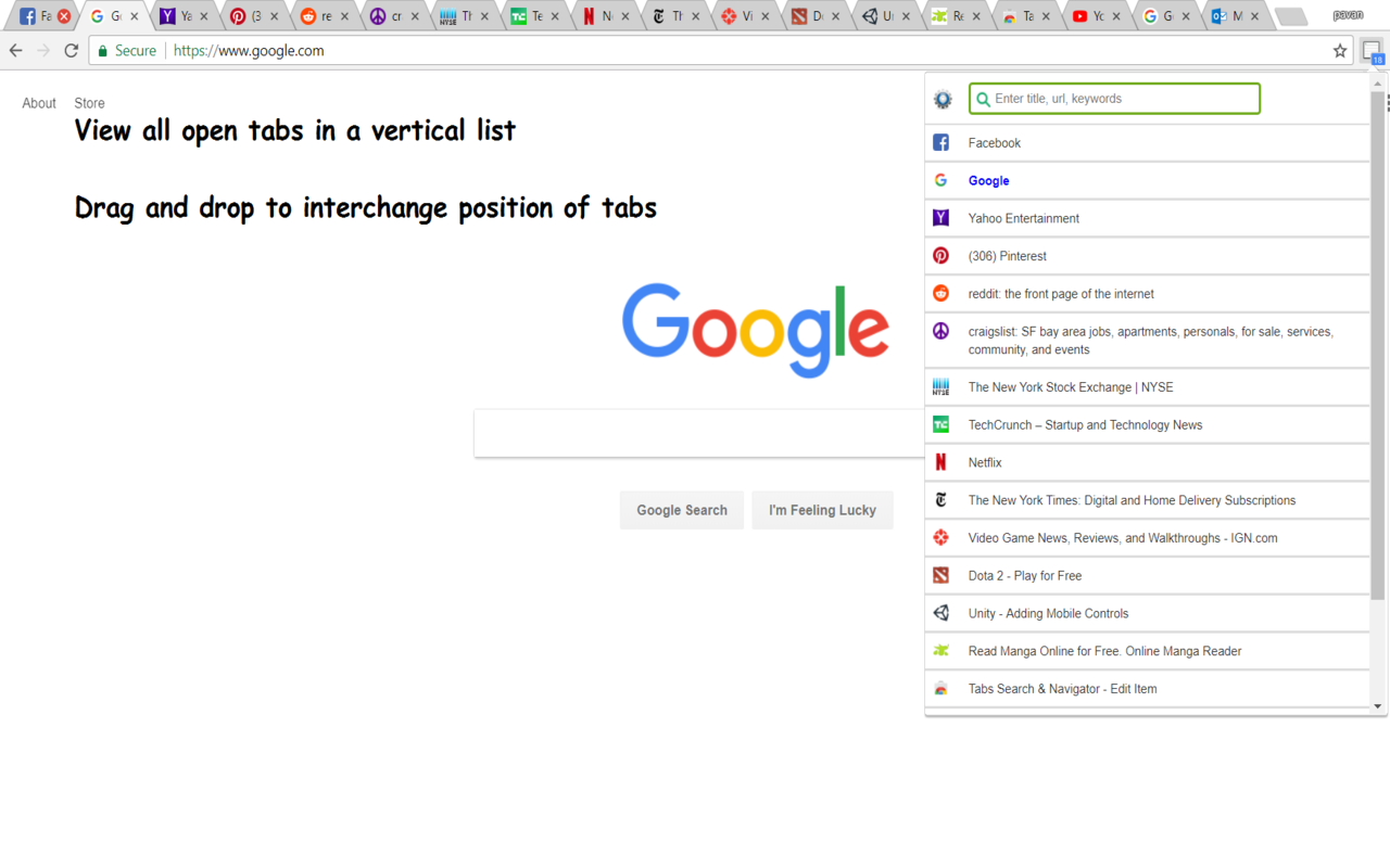 Tabs Search & Navigator截图1