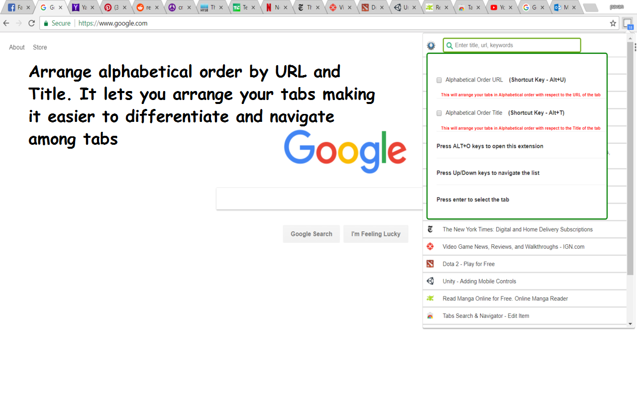 Tabs Search & Navigator截图2