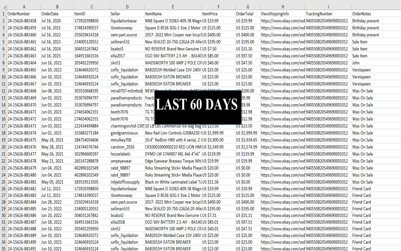 Ebay Purchase History Downloader截图2