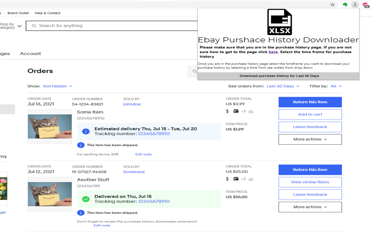 Ebay Purchase History Downloader截图4