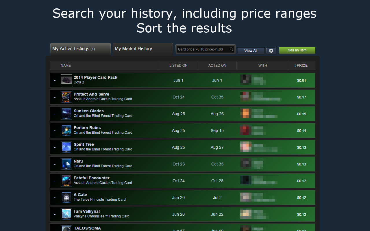 Steam Market History Plus截图4