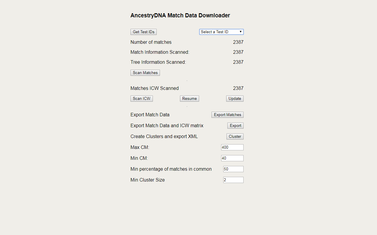 Ancestry Match Downloader截图1