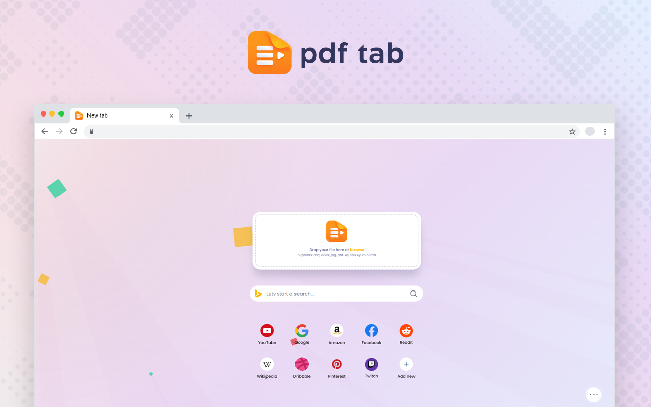 PDF Tab - PDF Converter in a New Tab截图2
