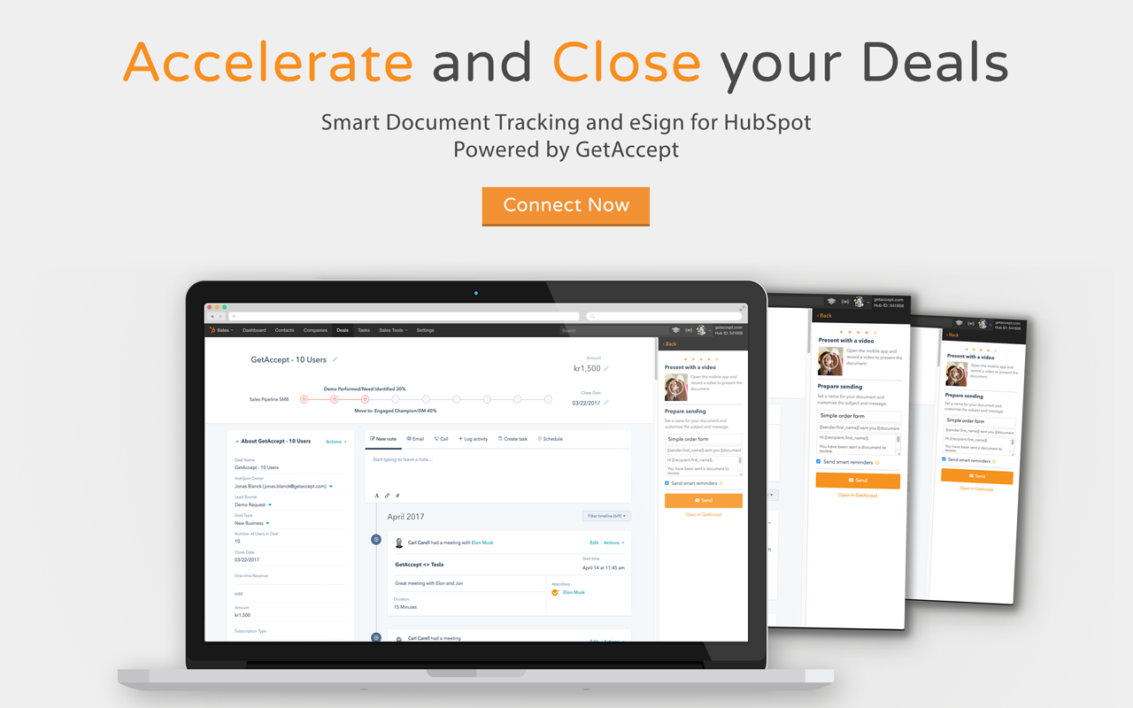 HubSpot eSignatures by GetAccept截图2