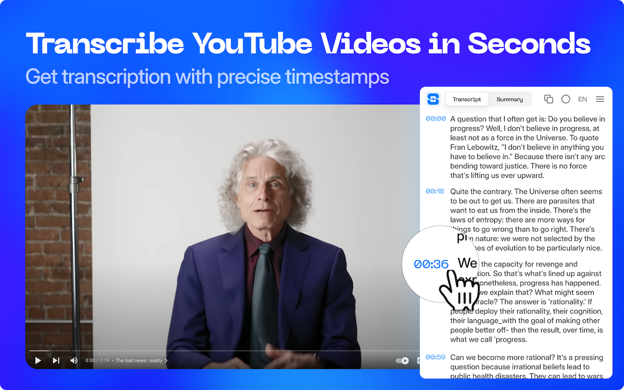 YouTube 转录器和 视频摘要器截图2