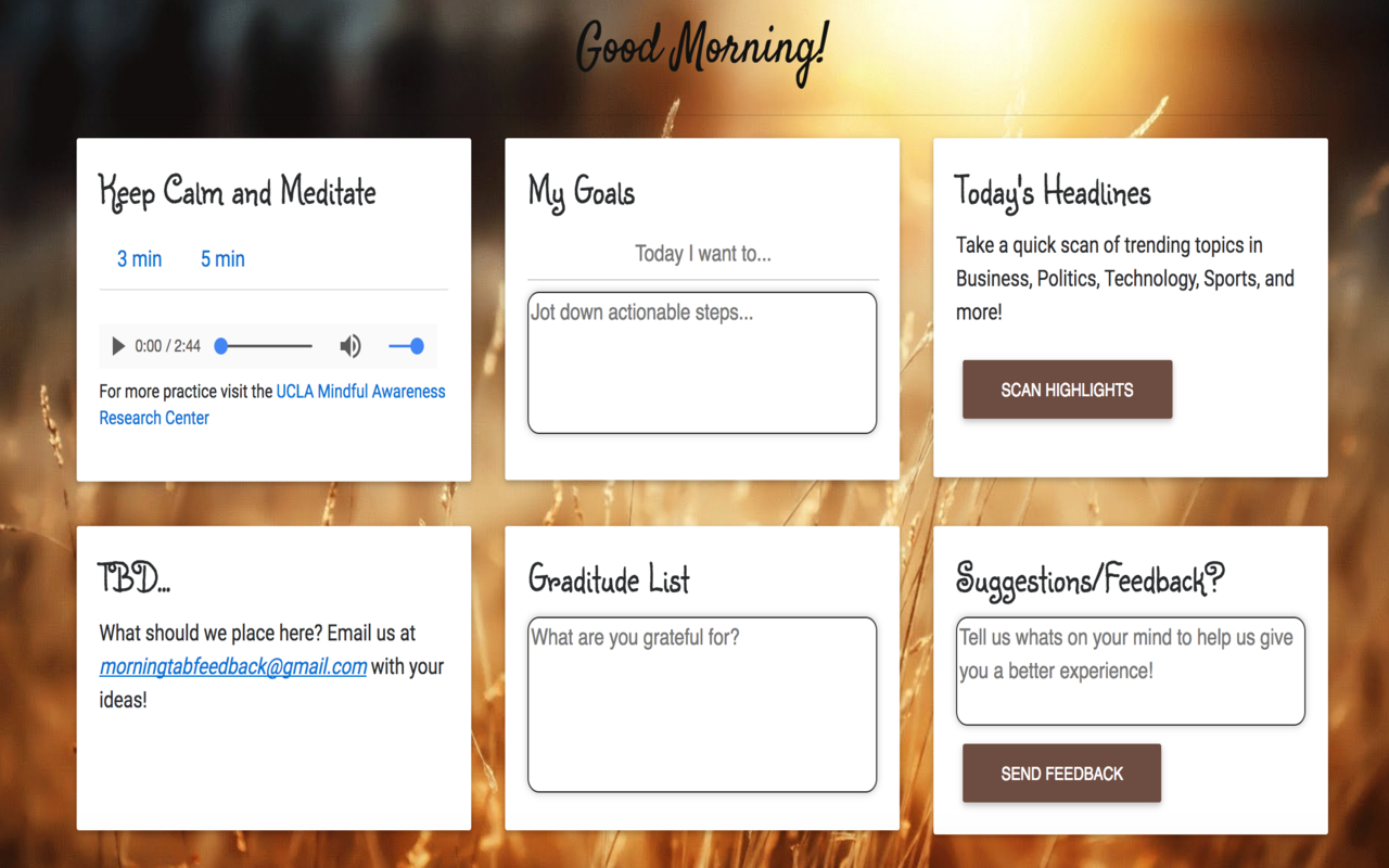MorningTab截图2