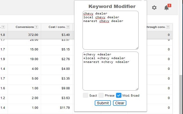Keyword Modifier截图1