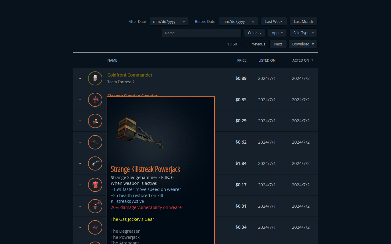 Steam Market History Cataloger截图2