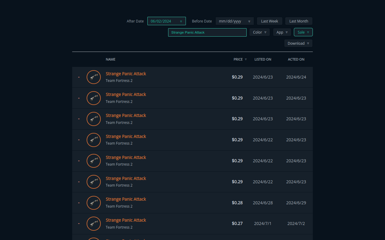 Steam Market History Cataloger截图3
