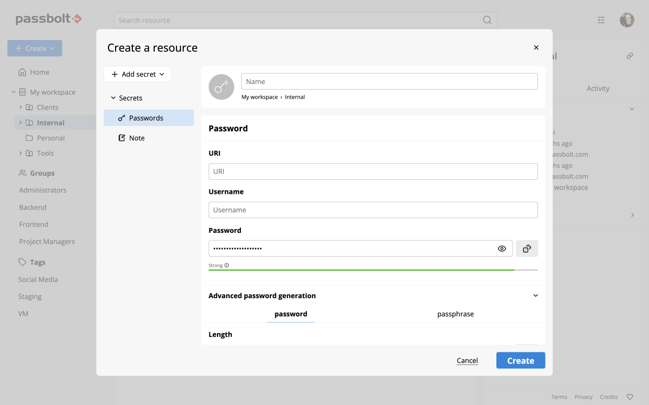 Passbolt - Open source password manager截图4