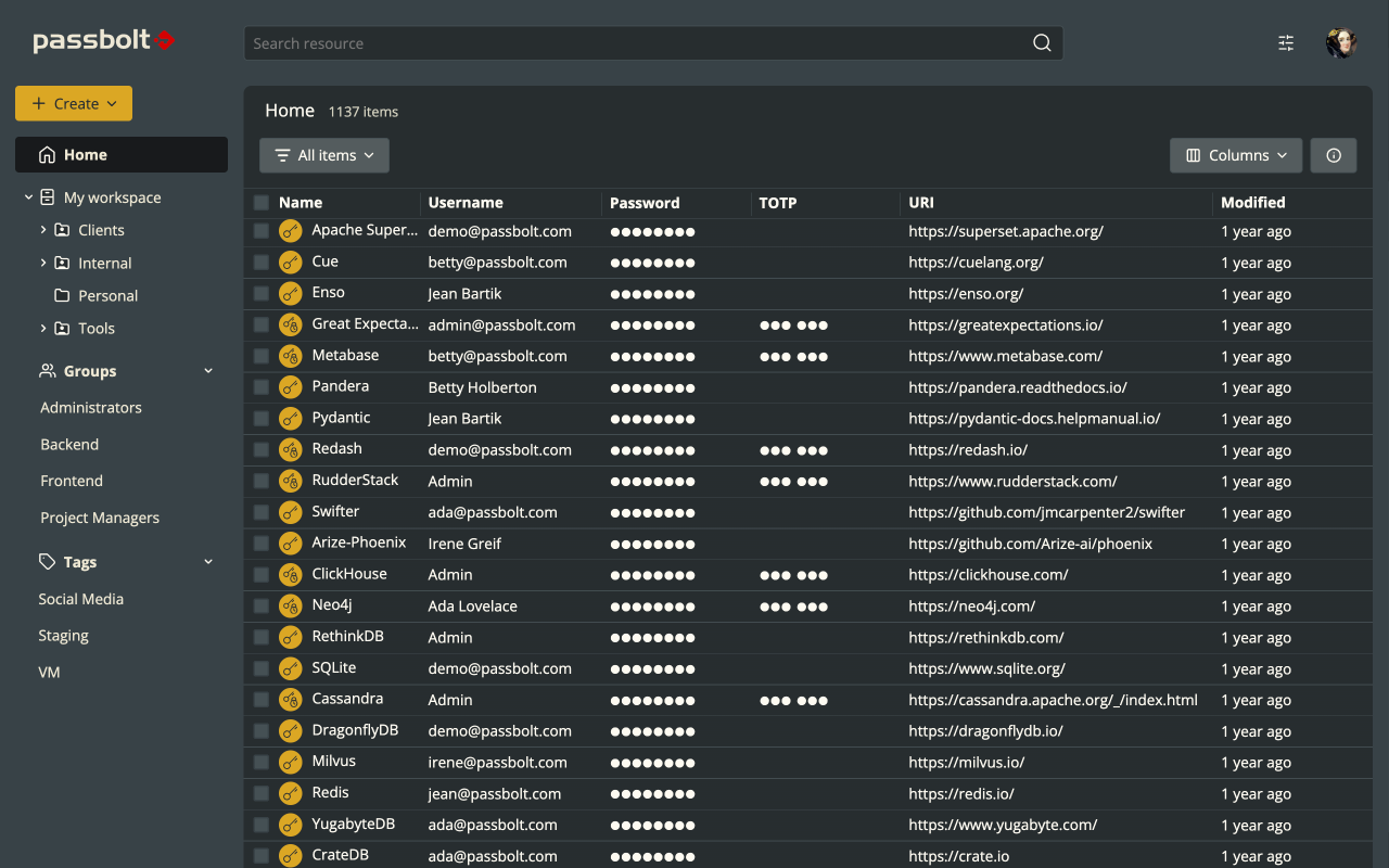 Passbolt - Open source password manager截图5