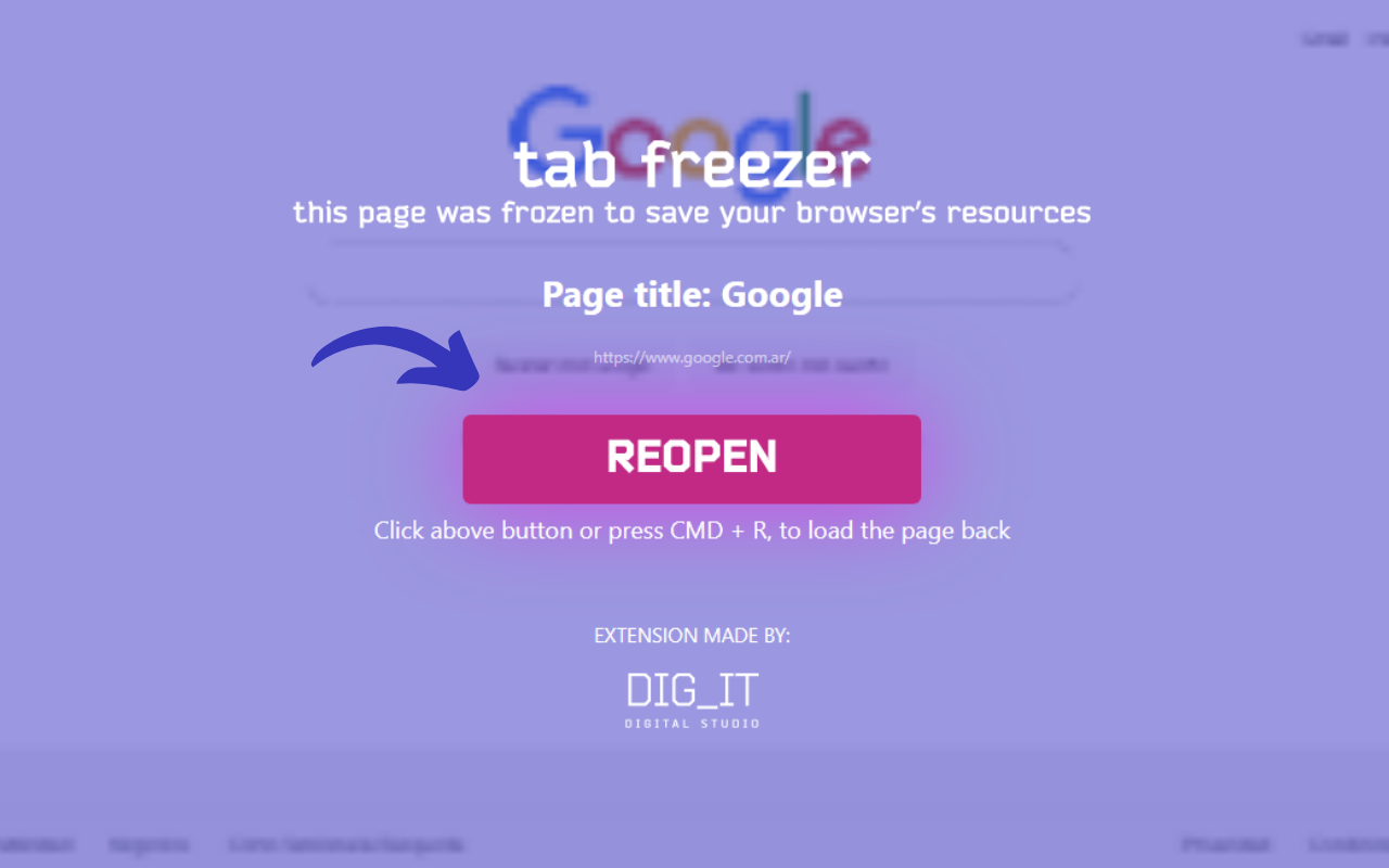 Tab freezer: tab suspender for faster device截图1