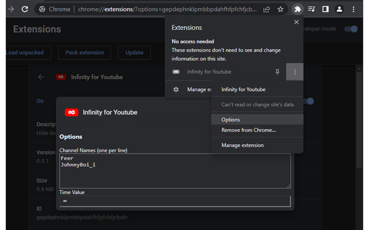Infinity for Youtube截图2