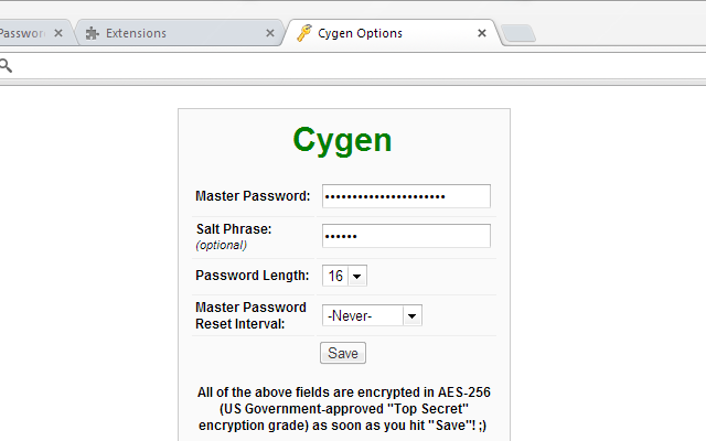 Cygen (based on SuperGenPass)截图1