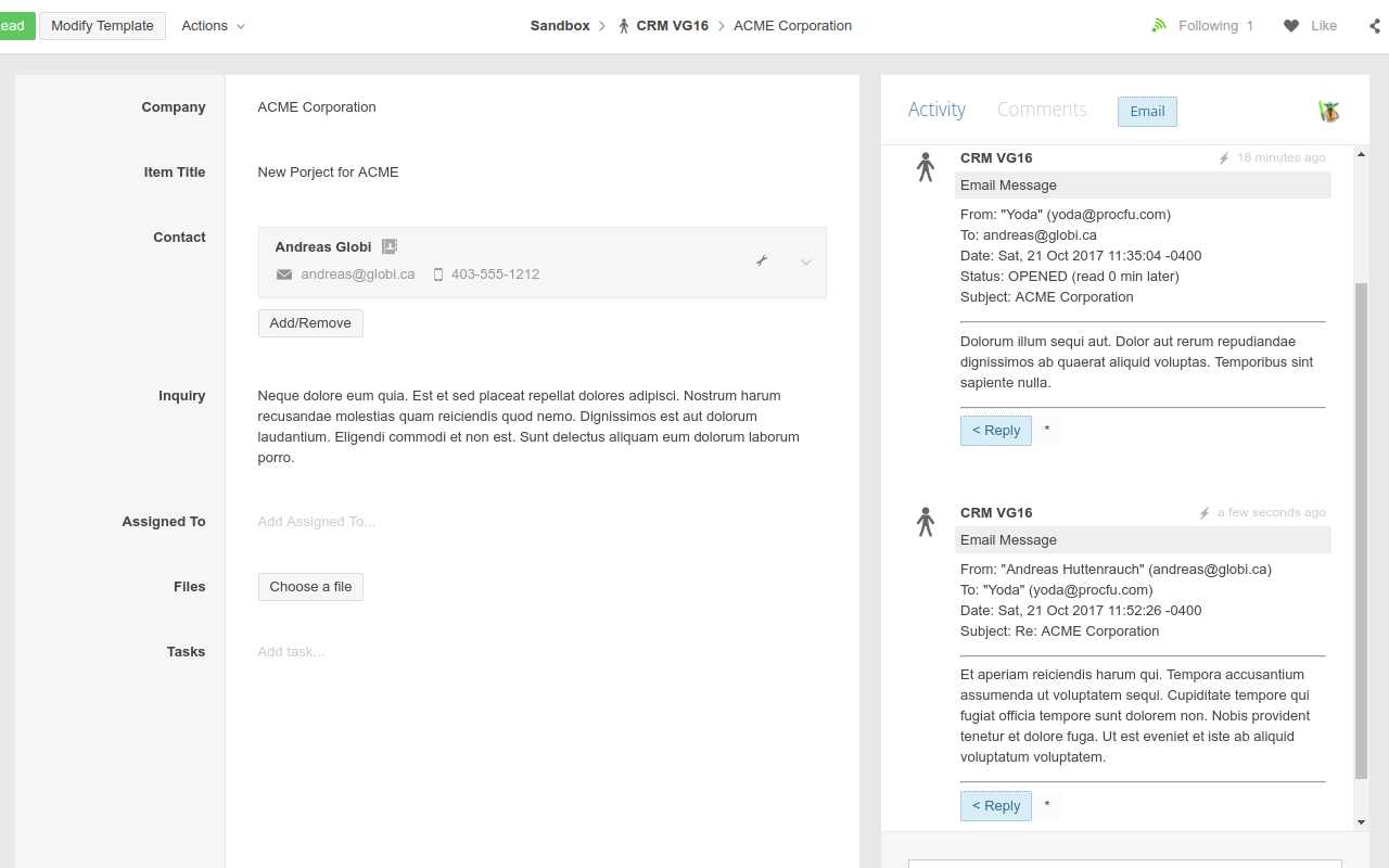 GlobiMail for Podio截图1