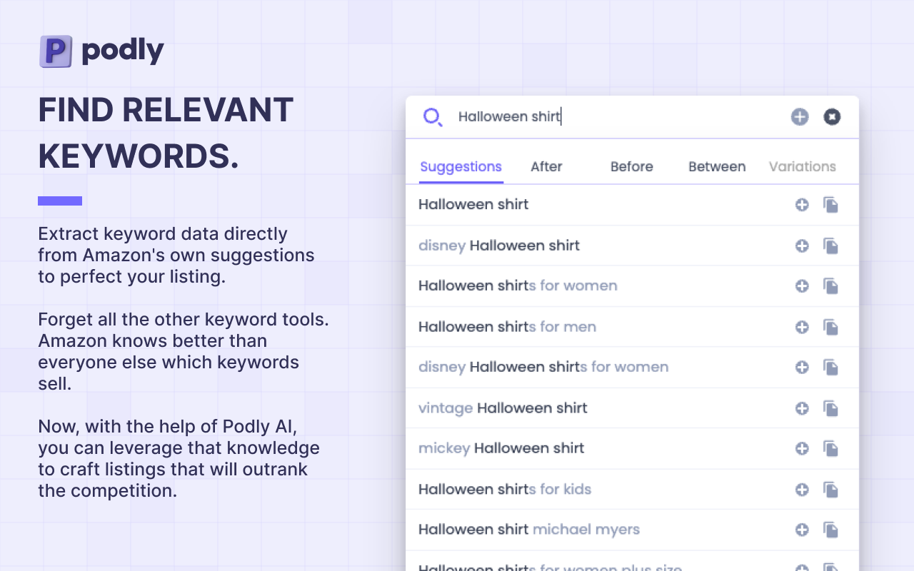 Podly - AI Toolset for Merch By Amazon截图3