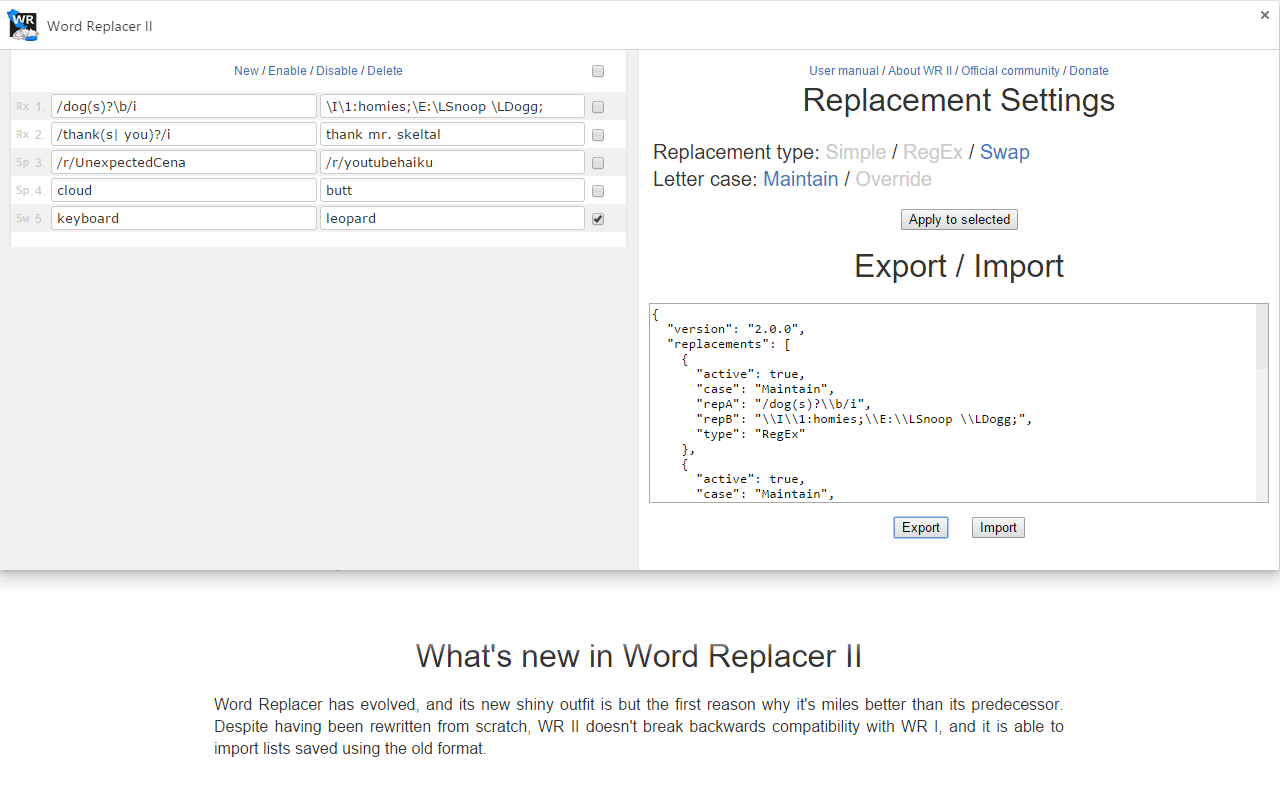 Word Replacer II截图1