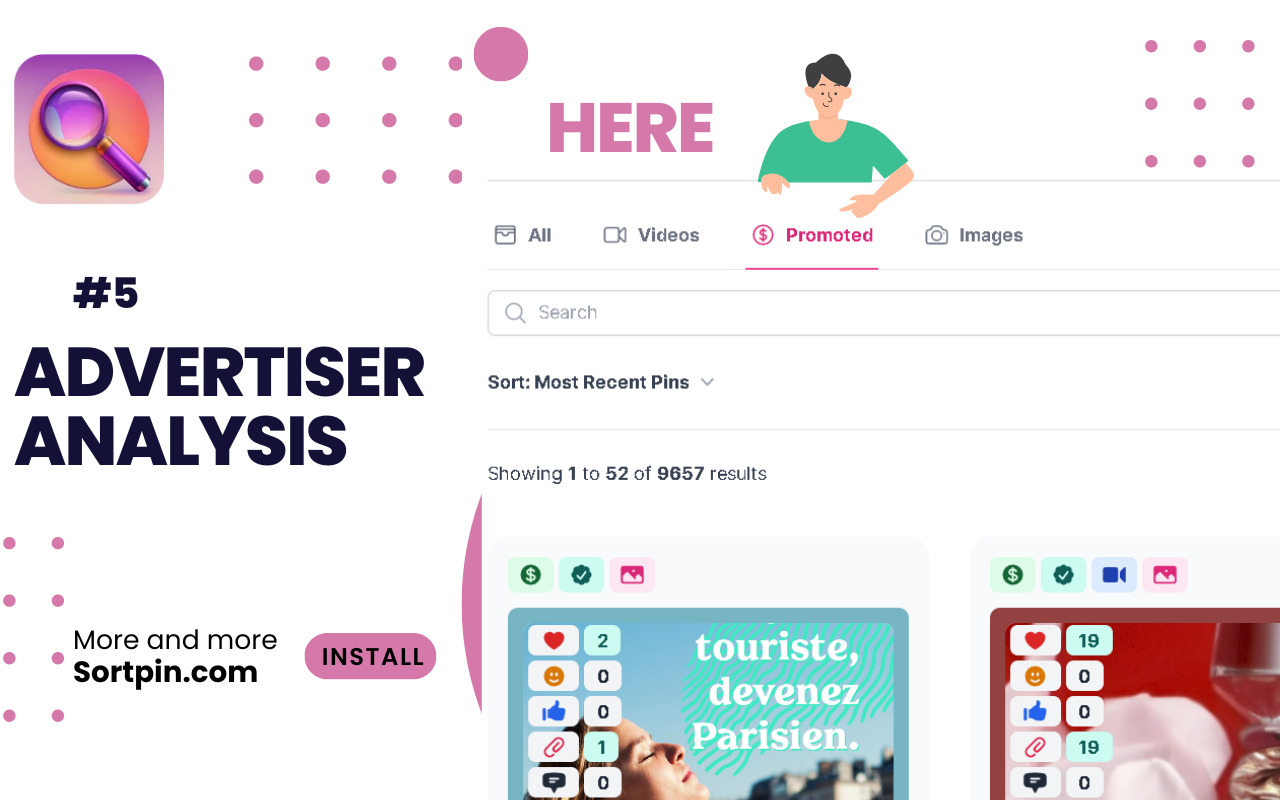 Pinterest sort extension - SortPin.com截图2
