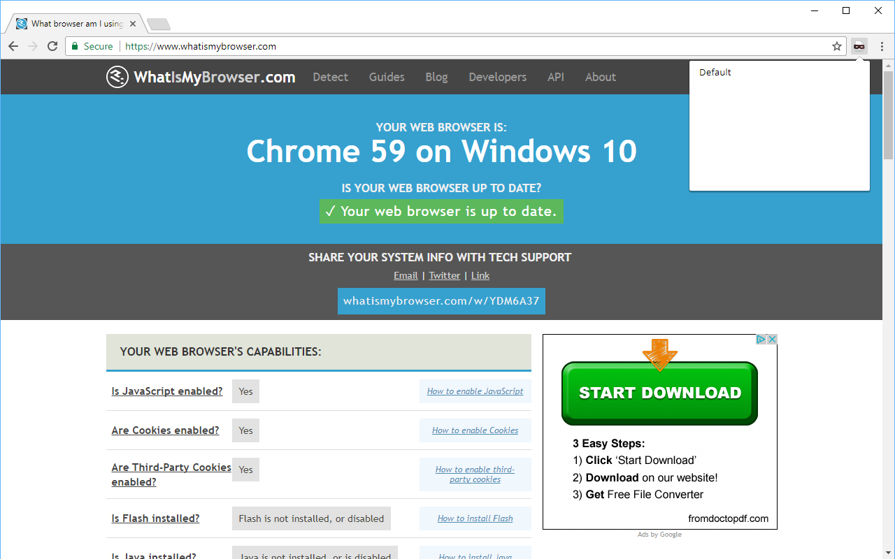 User-Agent Switcher for Chrome截图3
