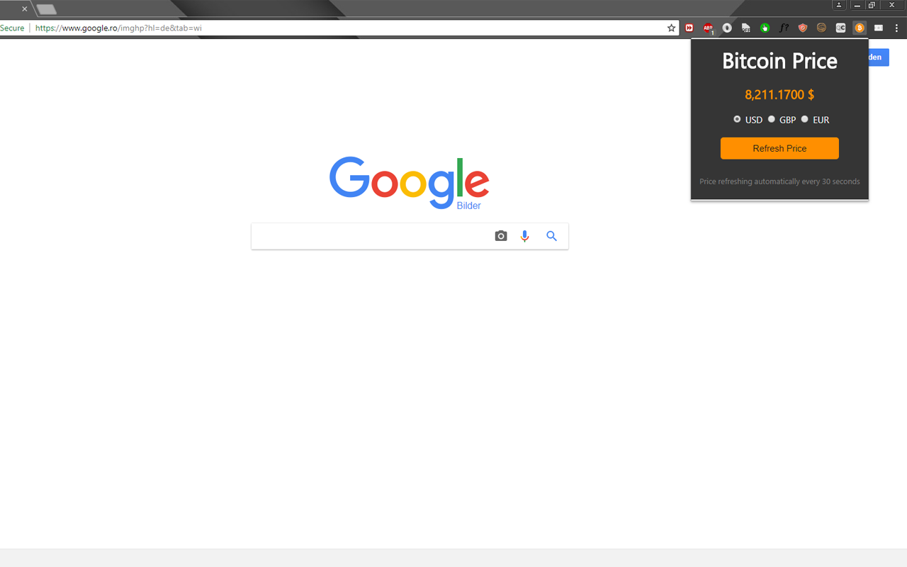 Bitcoin Price Widget截图1