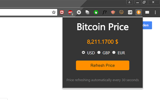 Bitcoin Price Widget截图2