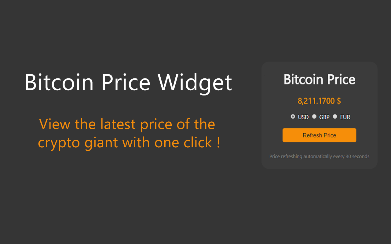 Bitcoin Price Widget截图3