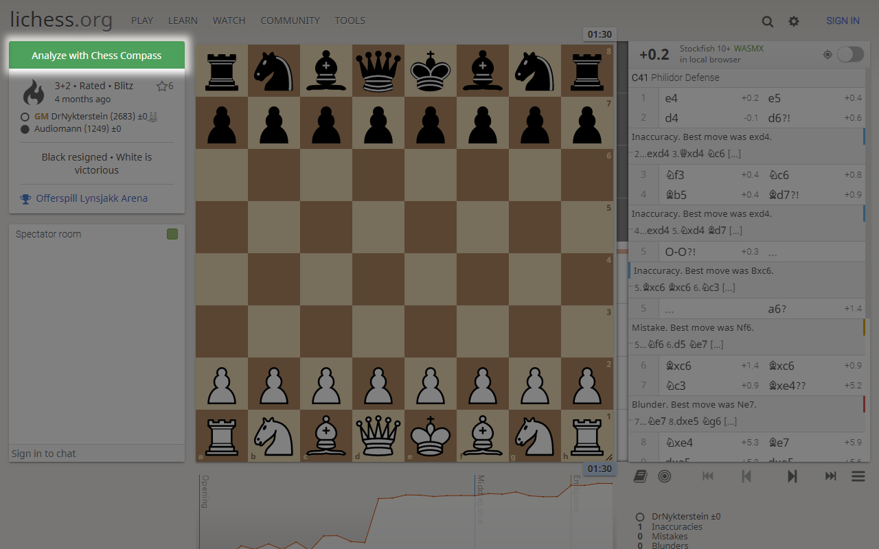 Chess Compass - Free Online Chess Analysis截图2