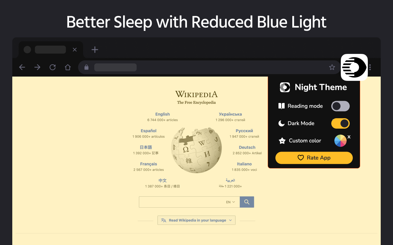 Night Theme for Web截图2