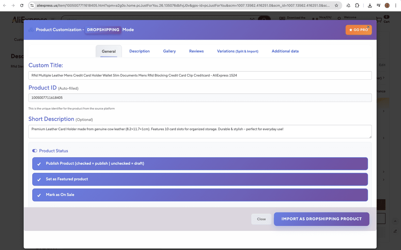 Sharkdropship & Affiliate for AliExpress & WooCommerce截图2