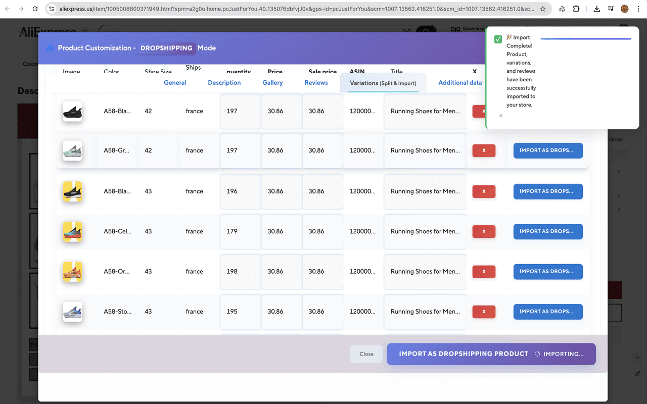 Sharkdropship & Affiliate for AliExpress & WooCommerce截图5